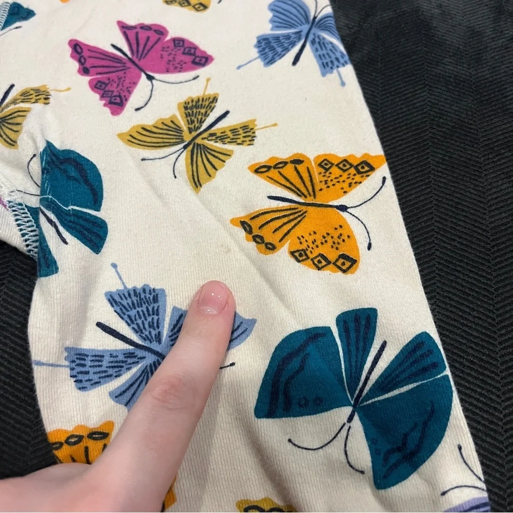 Hanna Andersson Butterfly Print Kids Pajama Set